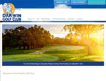 Tablet Screenshot of darwingolfclub.com.au